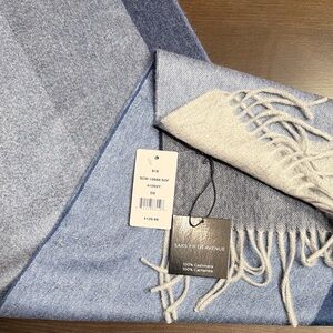 Saks Fifth Avenue Cashmere Scarf in Shades of Blue